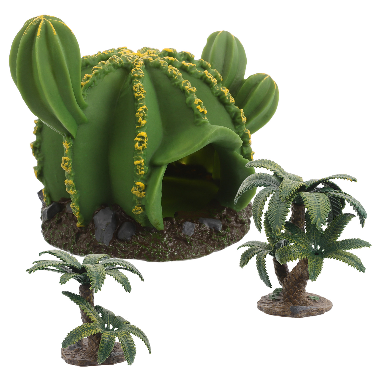 Aquarium Planted Tree - 3Pcs Miniature Cactus Desert Plants Realistic