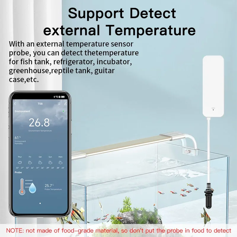 Tuya WiFi Temperature Humidity - Aquarium Planted Aquarium recension och pris