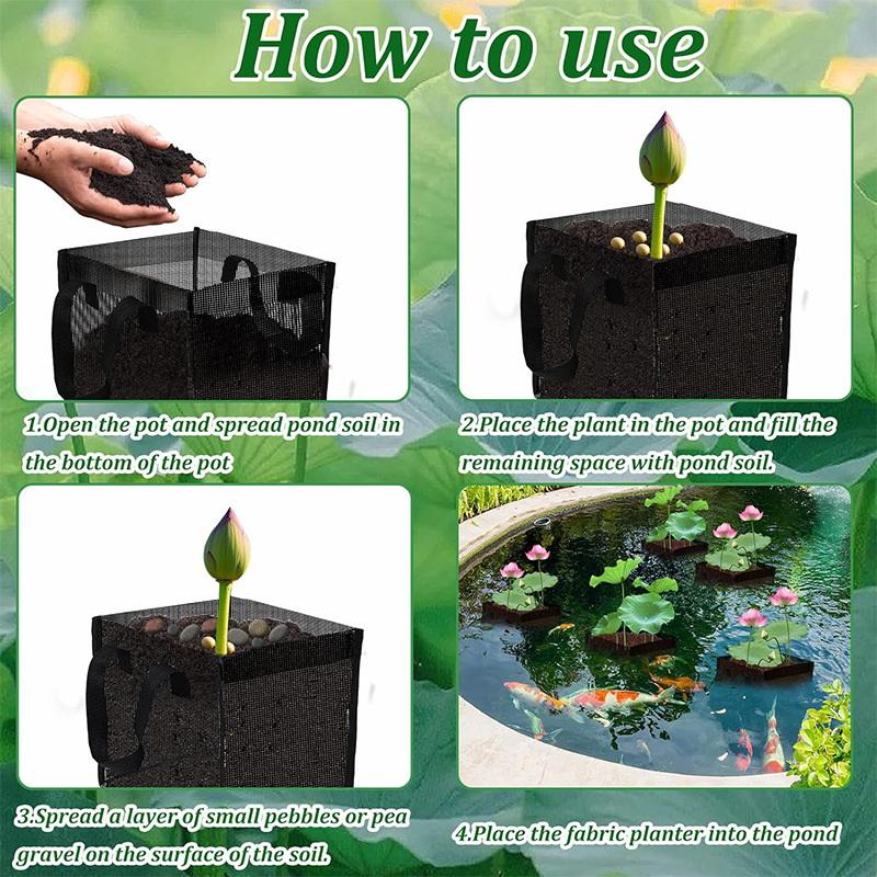 4 Pcs Black Mesh Pond Planting - Aquarium Planted Aquarium recension och pris