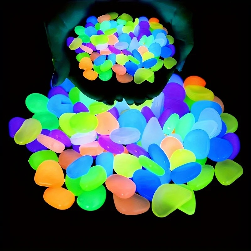 50-200pcs Glow in The Dark Peb - Aquarium Planted Aquarium recension och pris