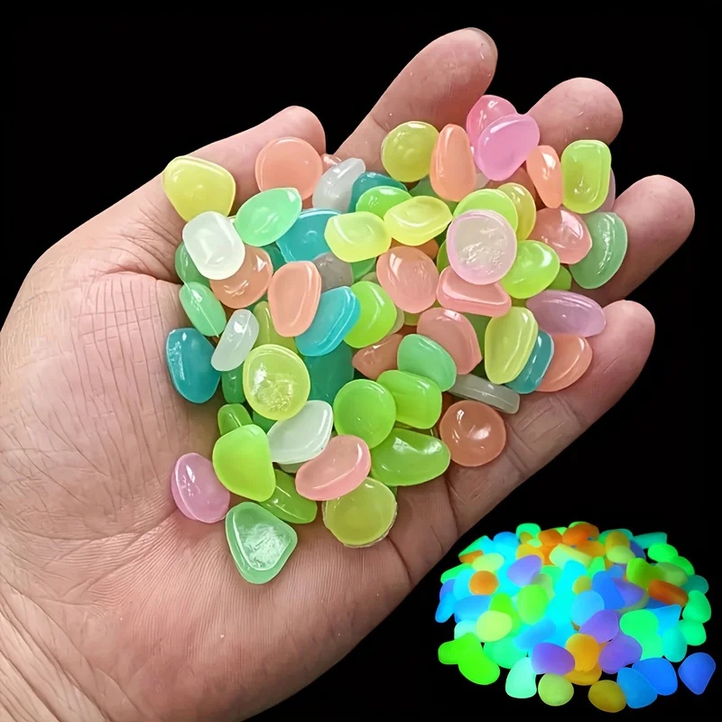 50-200pcs Glow in The Dark Peb - Aquarium Planted Aquarium recension och pris