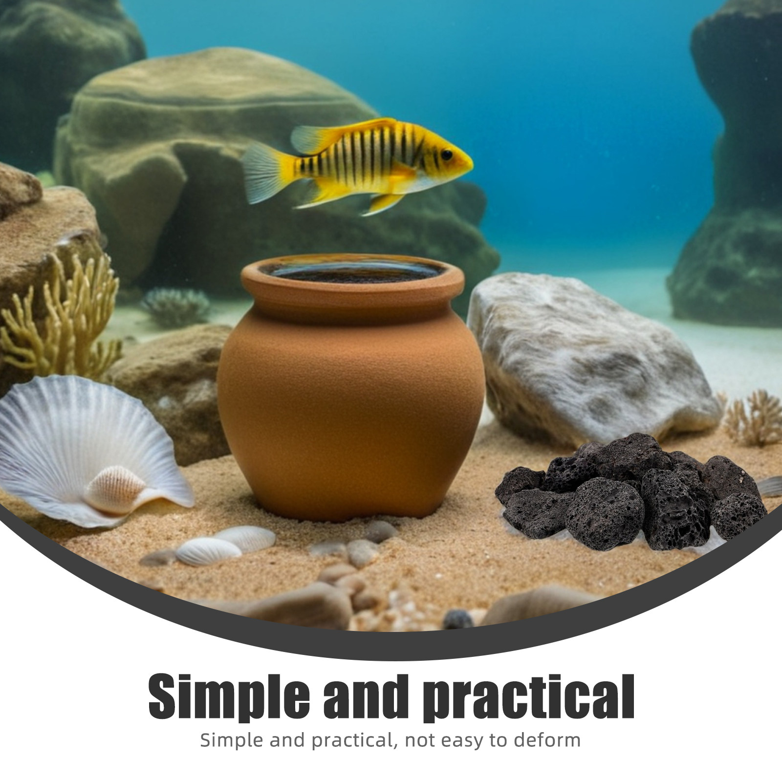 1Pack Natural Volcanic Stones  - Aquarium Planted Aquarium recension och pris