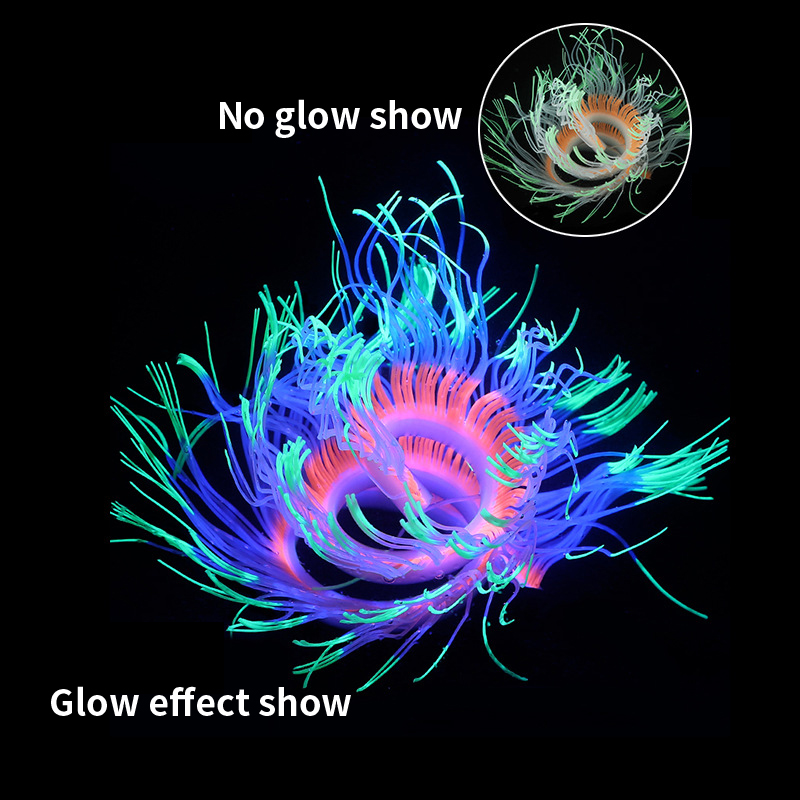 Soft Silicone Sea Anemone Cora - Aquarium Plant Gel recension och pris