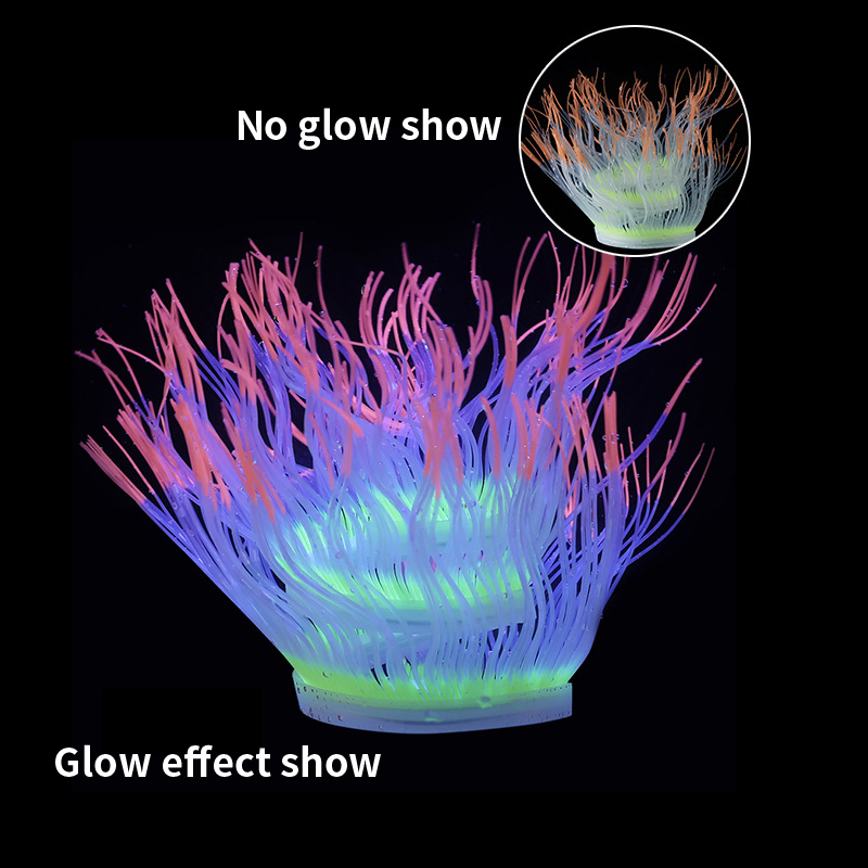 Soft Silicone Sea Anemone Cora - Aquarium Plant Gel recension och pris