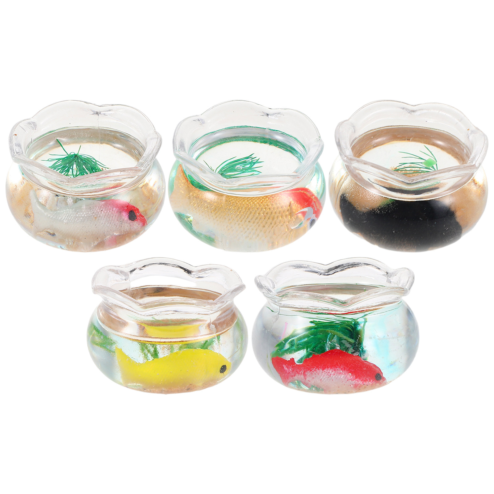 5Pcs Miniature Fish Bowl Small - Aquarium Planted Aquarium recension och pris